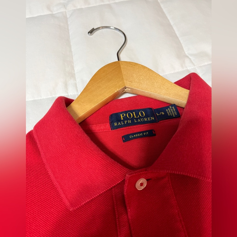 Men’s Polo short sleeve pique shirt, Classic fit, Size L